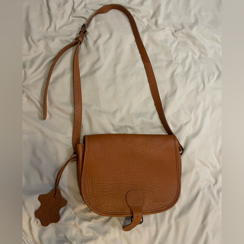 French Leather Crossbody Bag